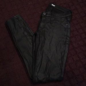 Black Coated Hudson Jeans
